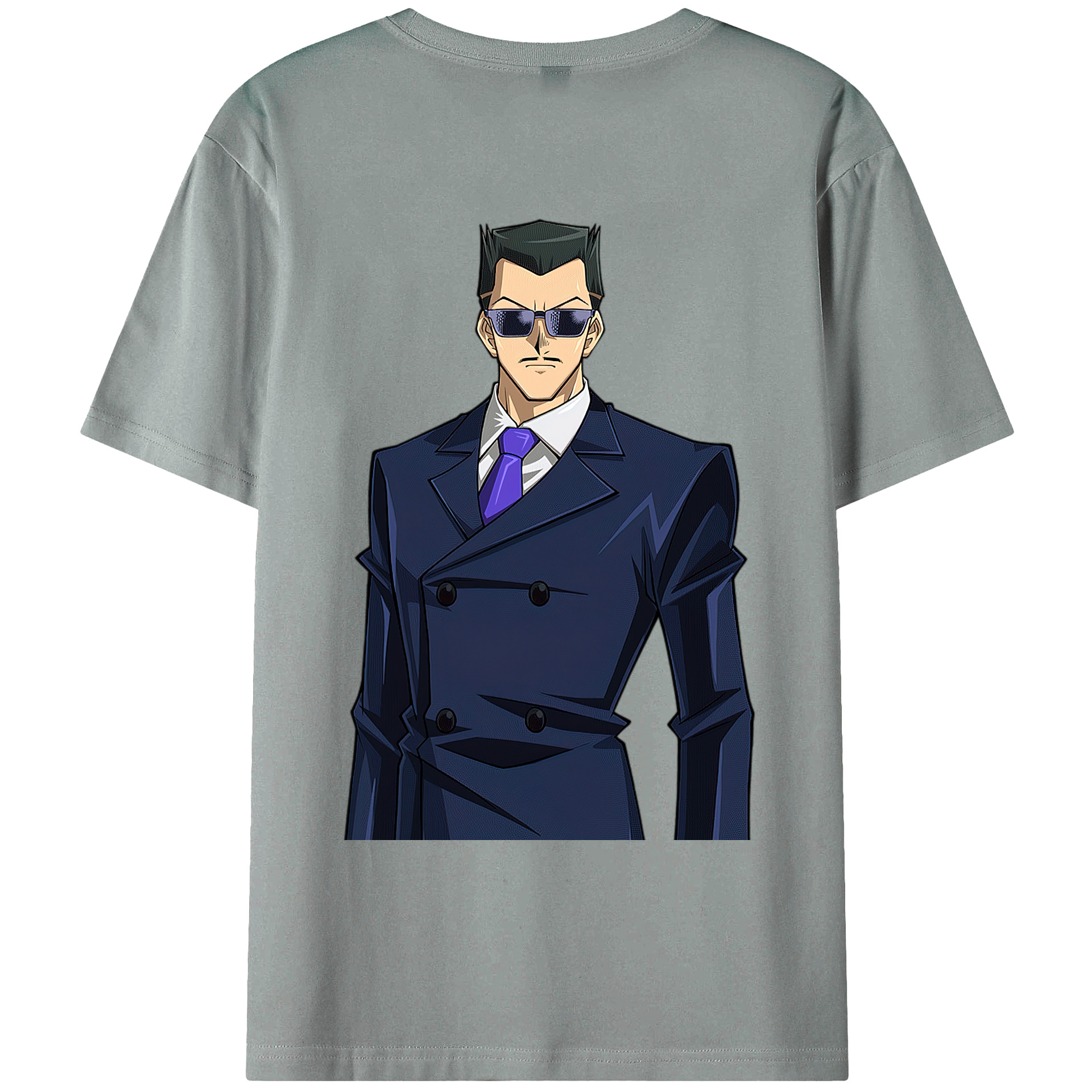（画像用） 遊☆戯☆王 Yu-Gi-Oh! 綿100％ メンズ半袖Tシャツ（バックプリント） 通気性